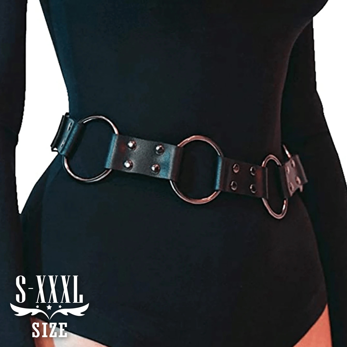 Leather Work Harness - Harnais en cuir Pu pour femmes,