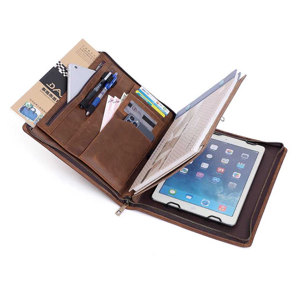 Folio de travail pour hommes e - Leather Work Folio avis et prix
