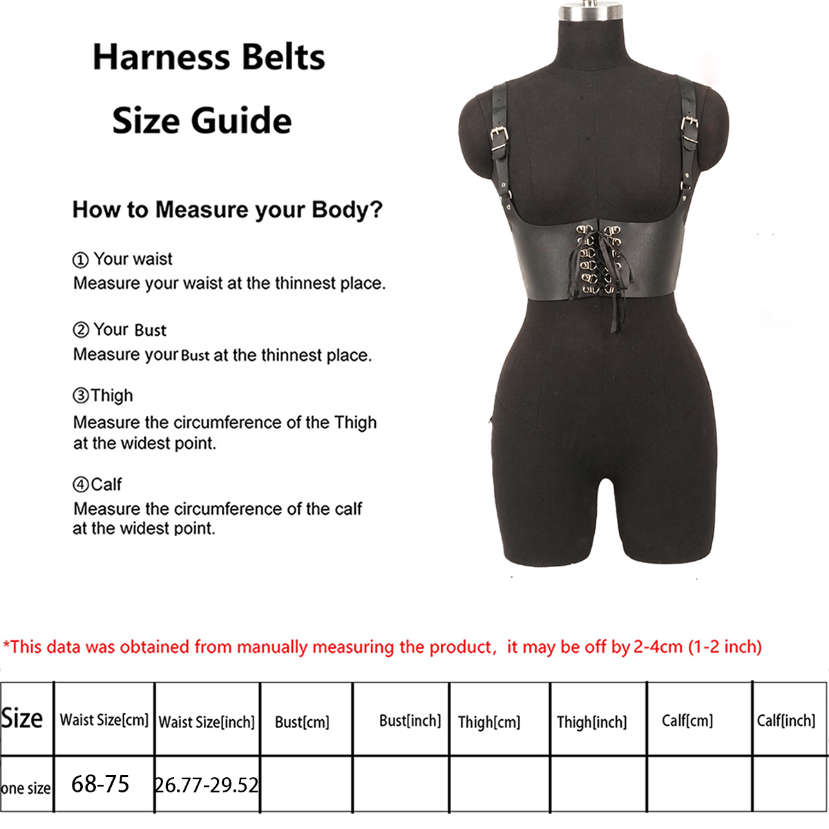 Ceinture Punk en cuir pour fem - Leather Work Harness avis et prix