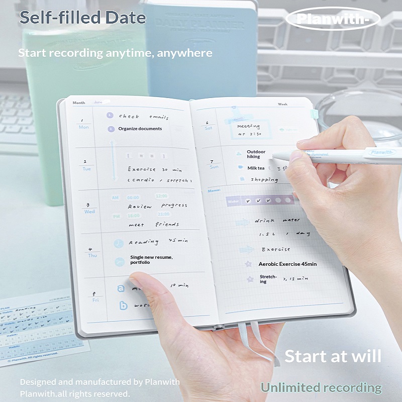 Planwith Agenda annuel auto-da - Leather Work Notebook avis et prix