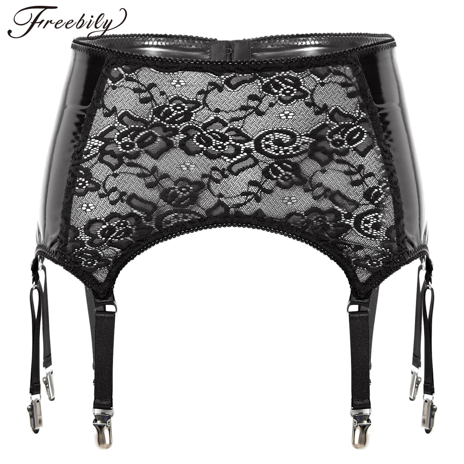 Jarretelles en dentelle floral - Leather Work Harness avis et prix